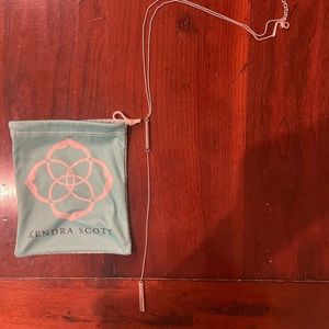 Fern Y Necklace in Bright Silver